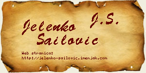 Jelenko Sailović vizit kartica